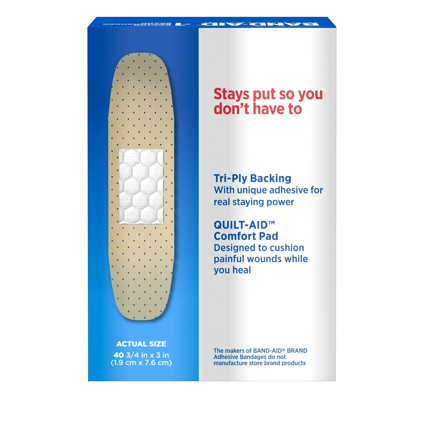 Band-Aid Brand Adhesive Bandages:Sheer Strips 40 Ct All One Size