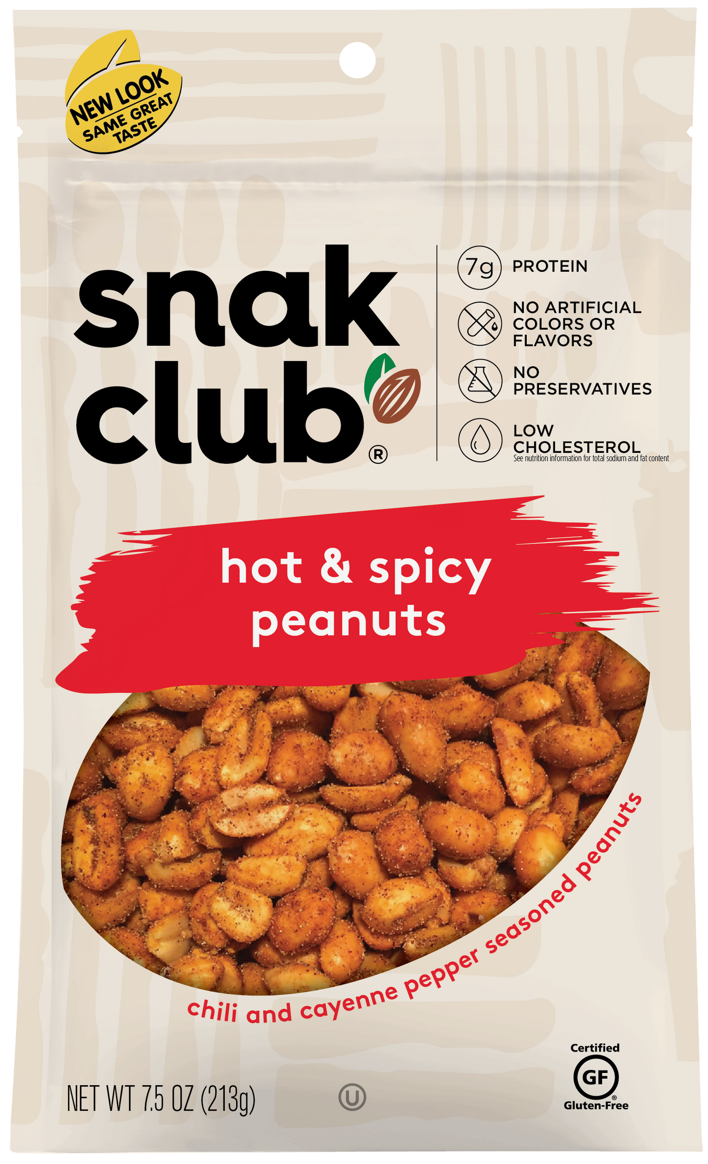 Snak Club Hot & Spicy Peanuts-cc087076211493