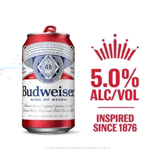 Budweiser, 18 Pack, 12 OZ, Can