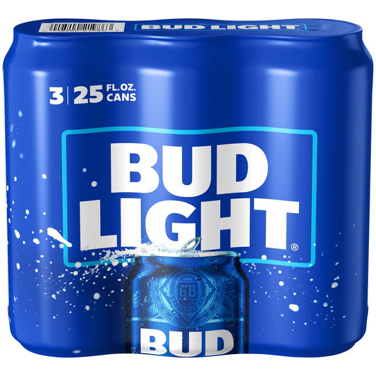 Bud Light, 3 Pack, 25 Oz, Can