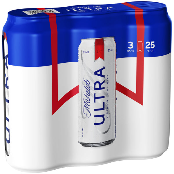 Michelob Ultra 3pack, 25 oz, Can