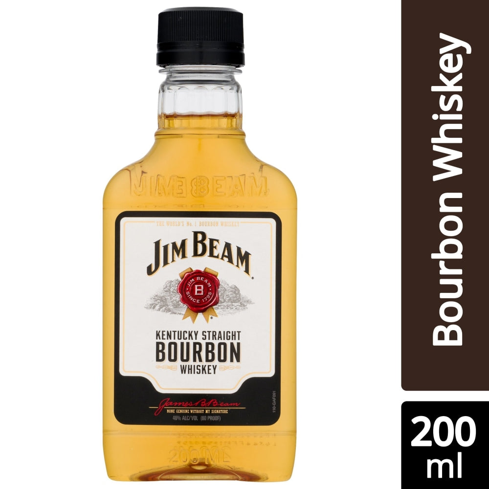 Jim Beam Bourbon, whiskey, 200 ml