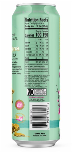 Arizona: Green Tea W/ Ginseng & Honey. 22 oz, Can