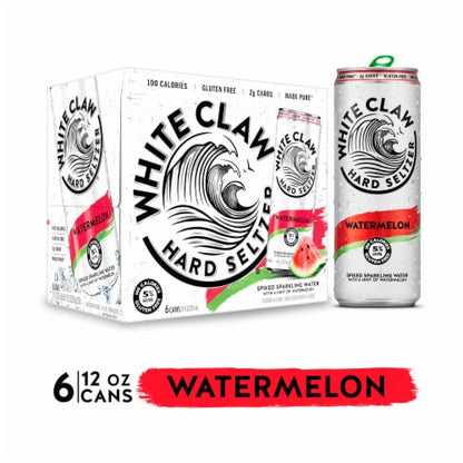 White claw Watermelon, 6 PACK, 12 OZ, CAN