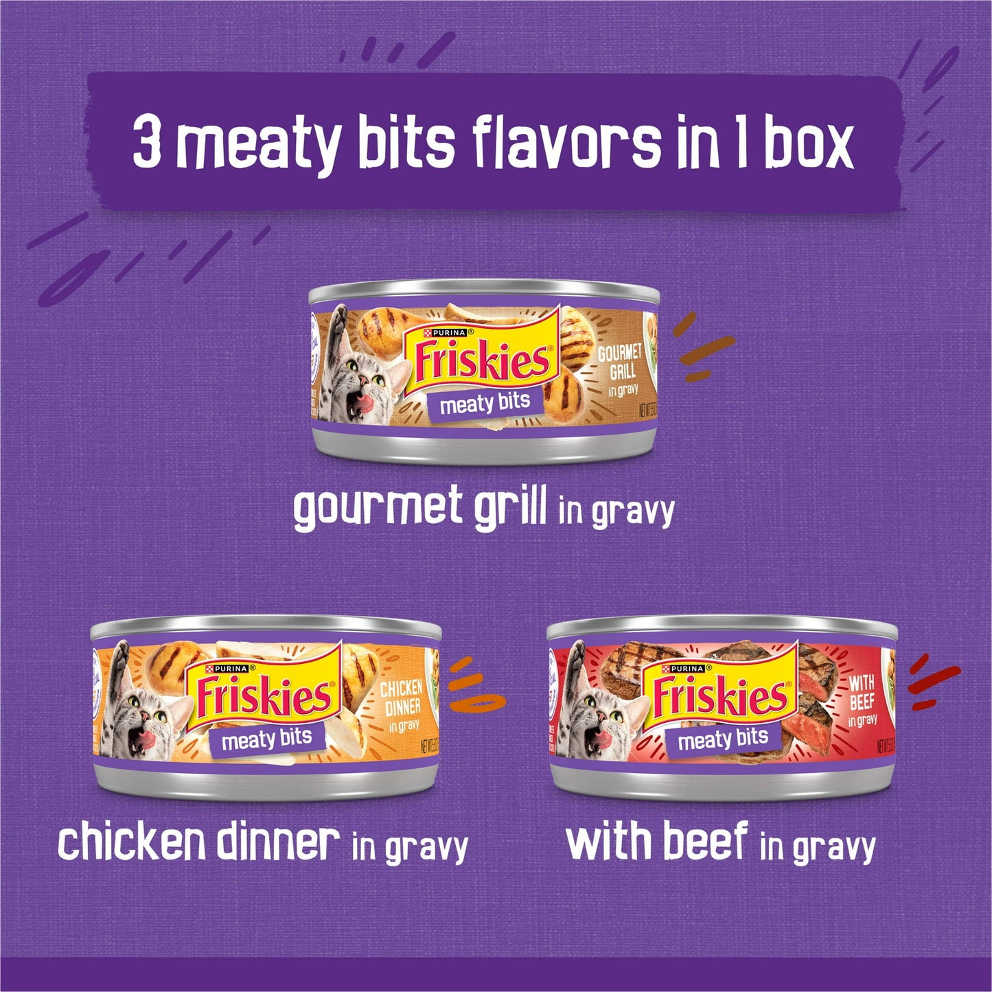 Friskies Wet:meaty Bits W/beef in Gravy