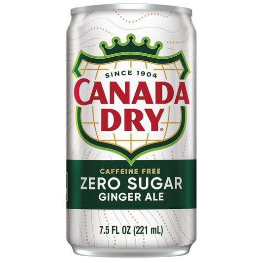 Canada Dry Zero Ginger Ale, 7.5 oz, Can