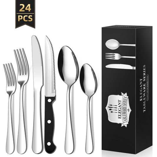 Casual Cutlery 24 Pieces