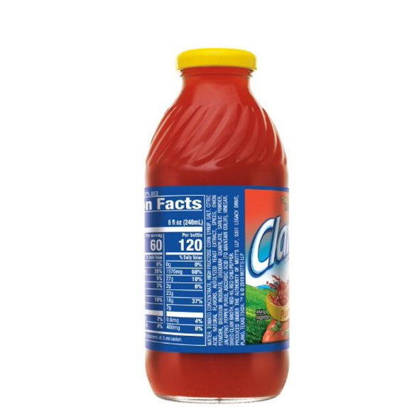 Clamato:picante, 16 oz, Bottle