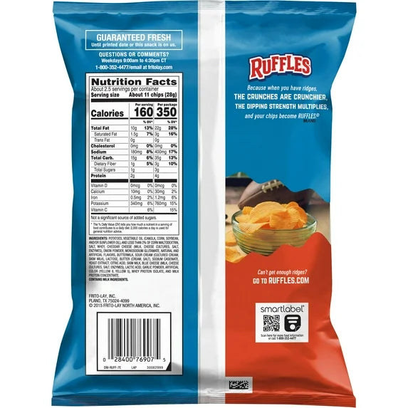 Ruffles Cheddar&sour Cream