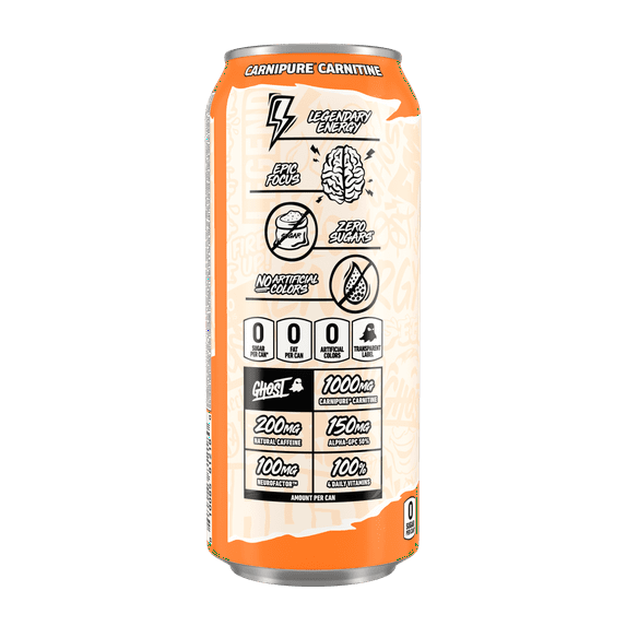 Ghost Energy Drink, Orange Cream