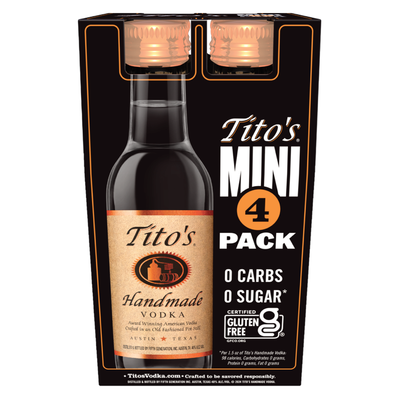 Tito's Vodka 4pk, 50ml