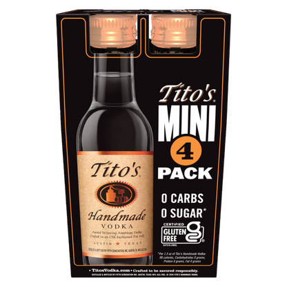 Tito's Vodka 4pk, 50ml