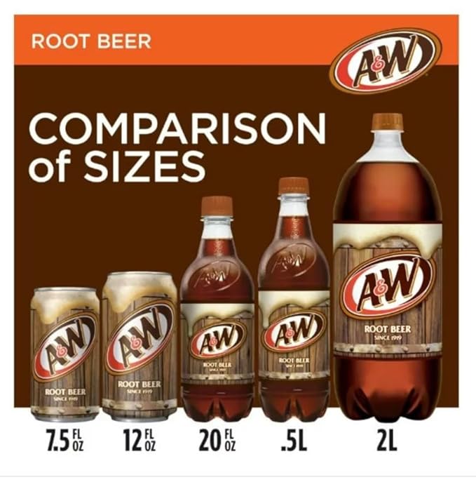A&w Zero Sugar Rootbeer, 20 oz. Bottle