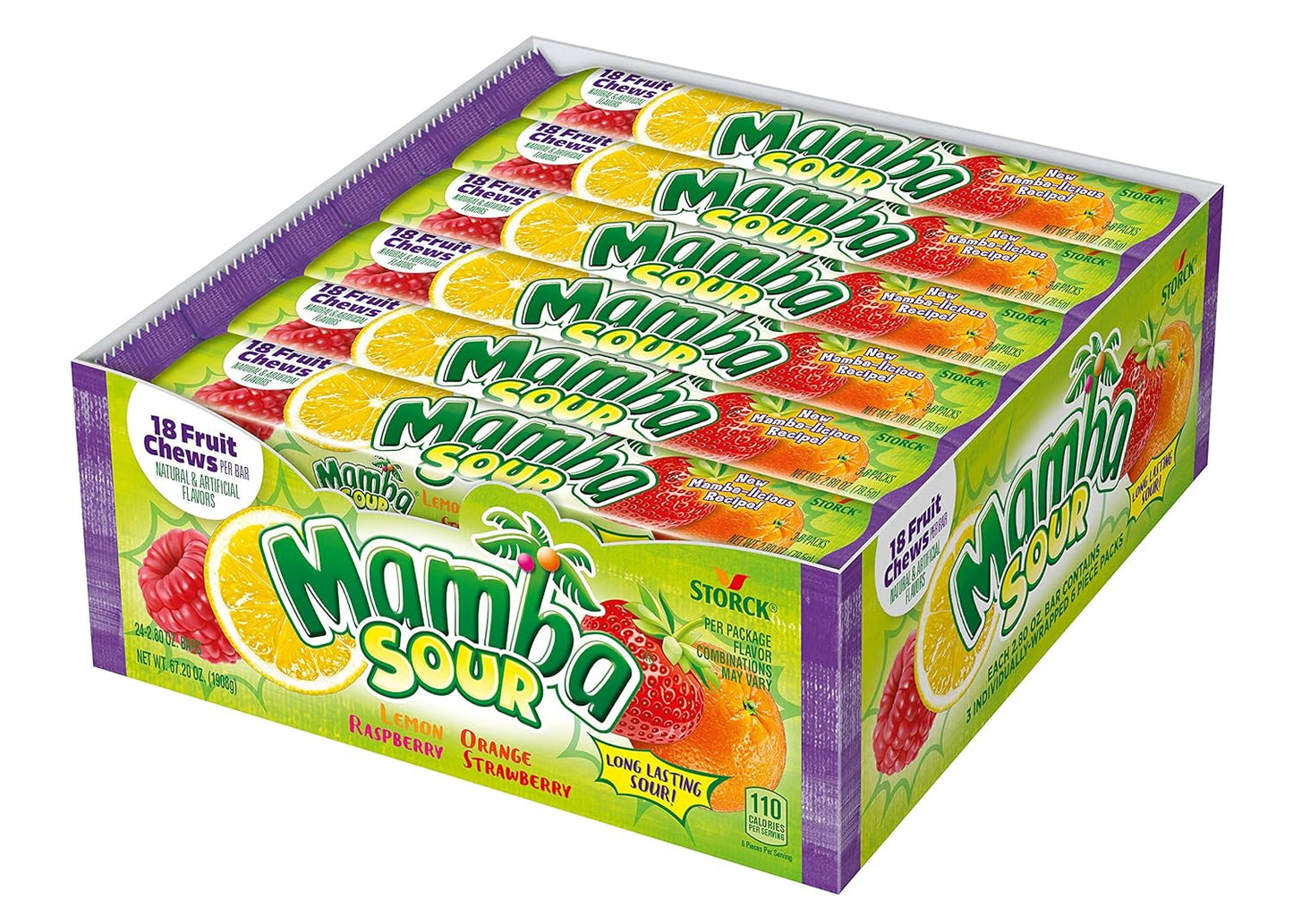 Mamba Lime Sour Chewy Candy