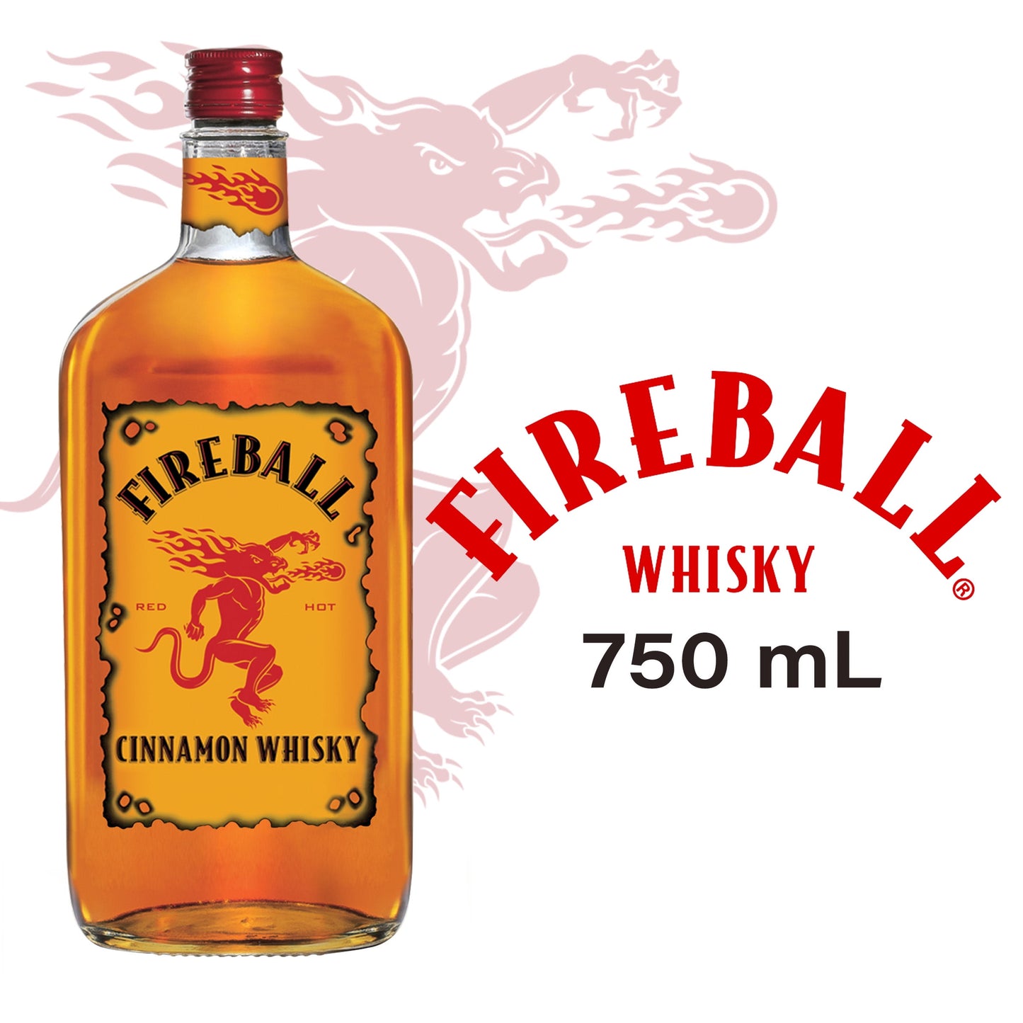 Fireball Cinnamon, Whisky, 750ML