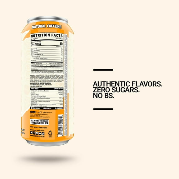 Ghost Energy Drink, Orange Cream