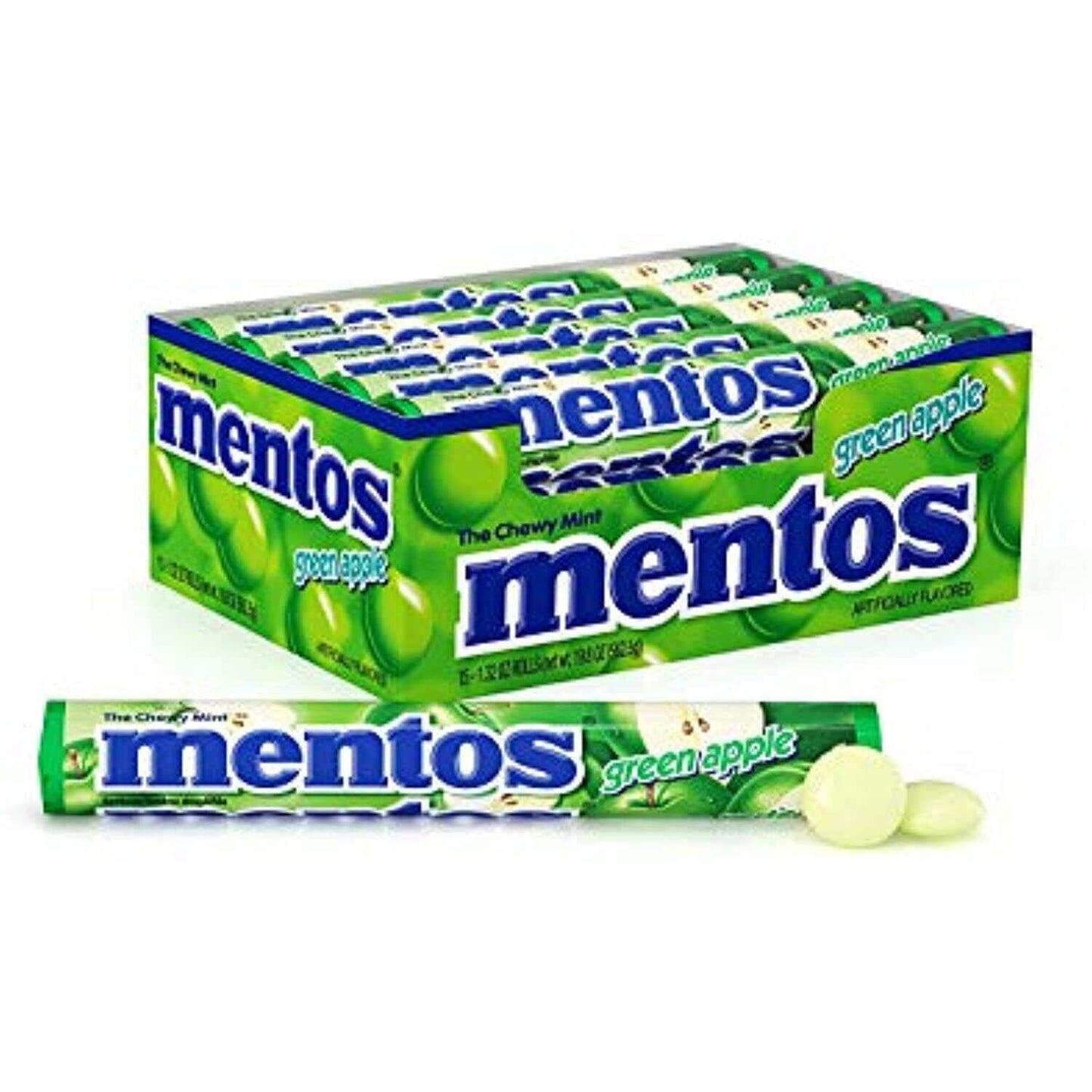 Mentos:Chewy Mint, Green Apple