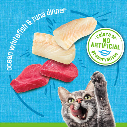 Friskies Wet:Classic Pate Ocean Whitefish & Tuna Dinner