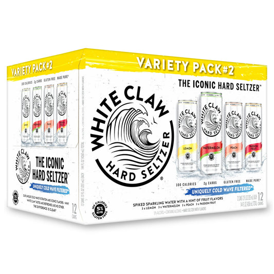 White claw variety #2, 12 pack, 12 0z, can