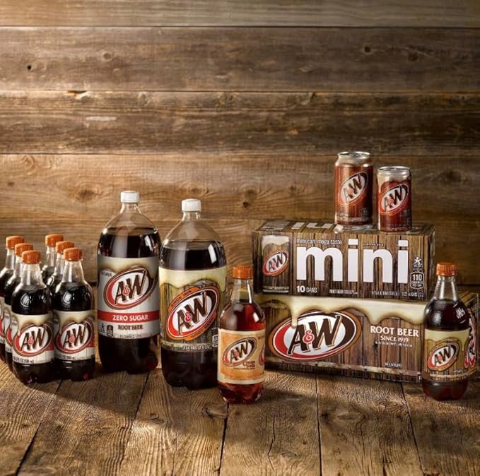 A&w Zero Sugar Rootbeer, 20 oz. Bottle