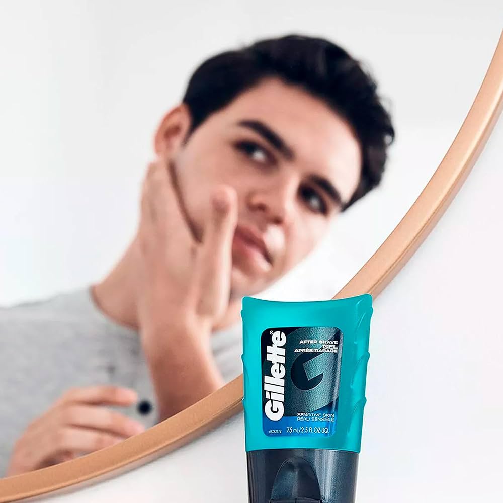 Gillette After Shave Gel, Sensitive Skin, 2.54 oz