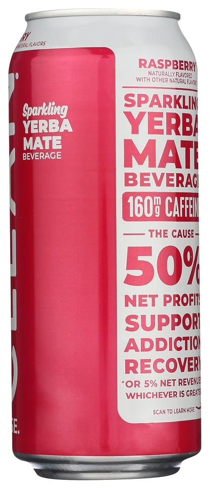 Clean Cause Yerba Mate Raspberry, 16 oz, Can