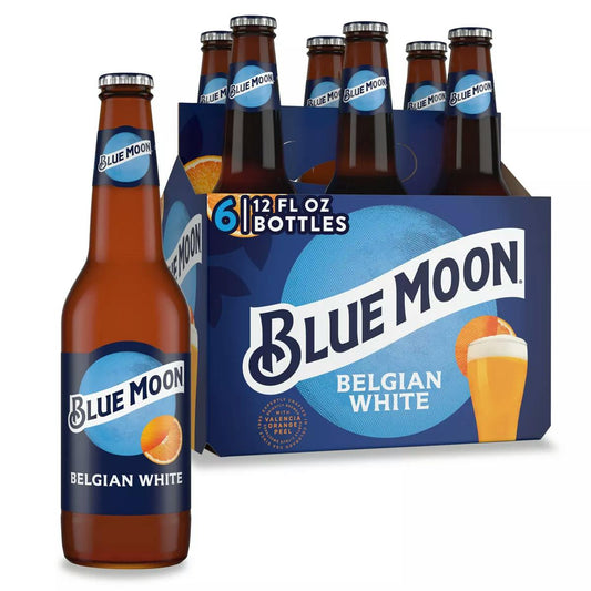 Blue Moon Belgian White, 6 Pack, 12 OZ, BOTTLE