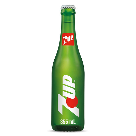 7 Up Soda Glass Bottle