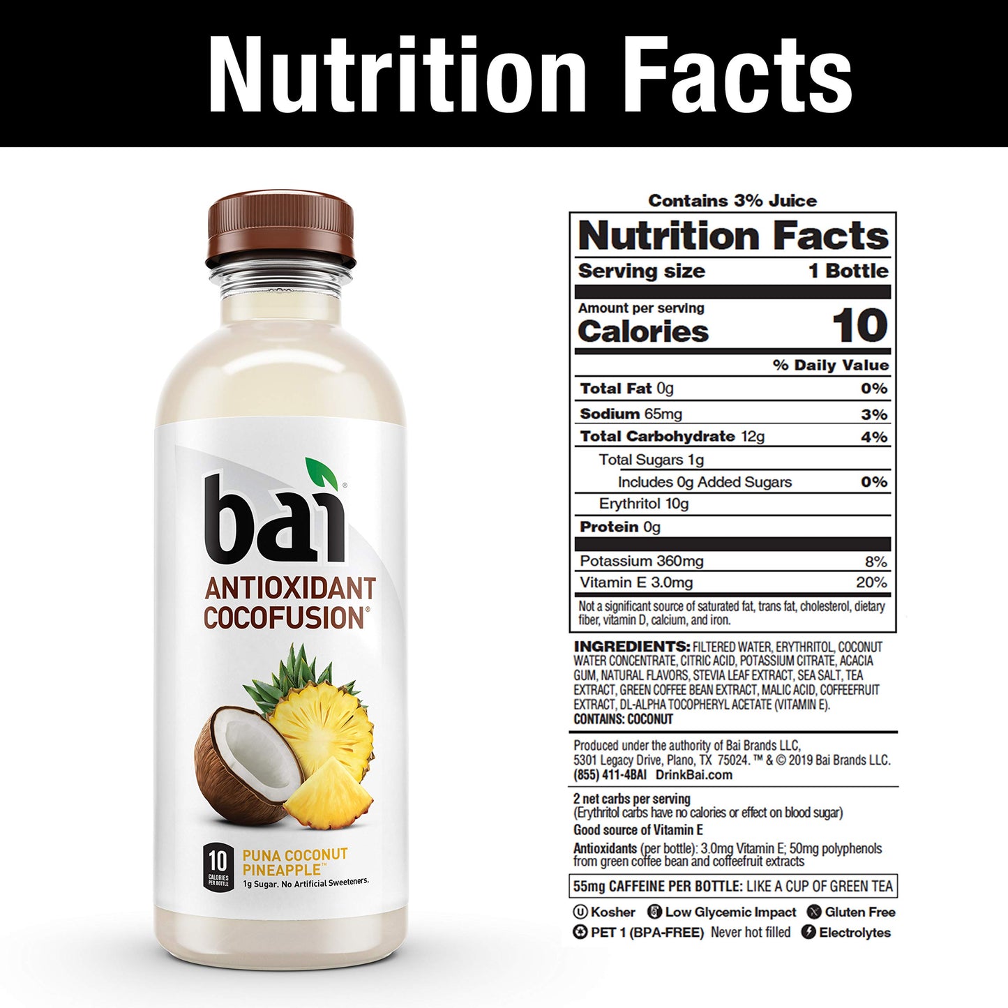 bai coconut and pineapple