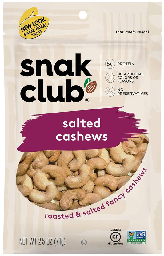 Snak club salted cashews