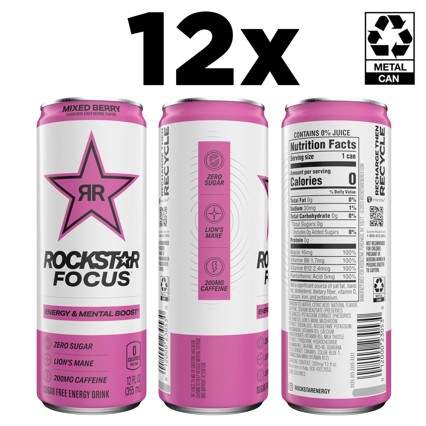 ROCKSTAR FOCUS MIXED BERRY