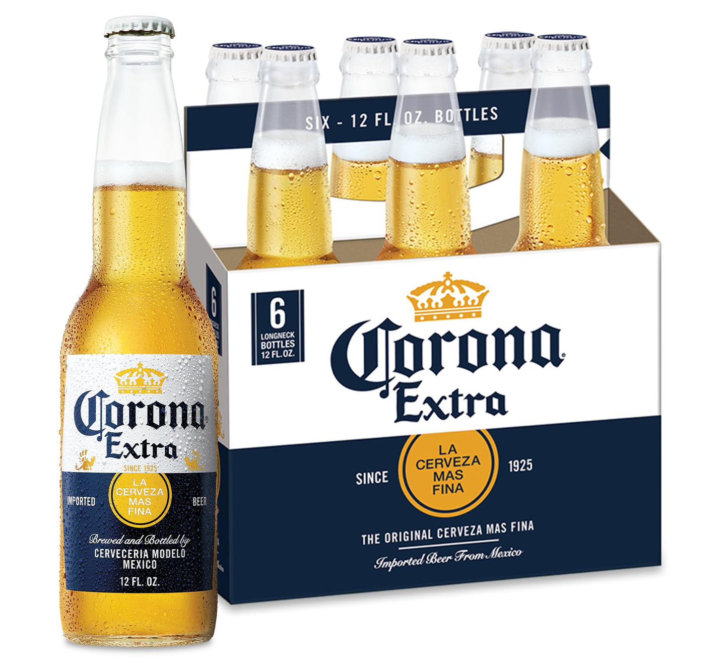 Corona Extra, 6 Pack, 12 Oz, Bottle