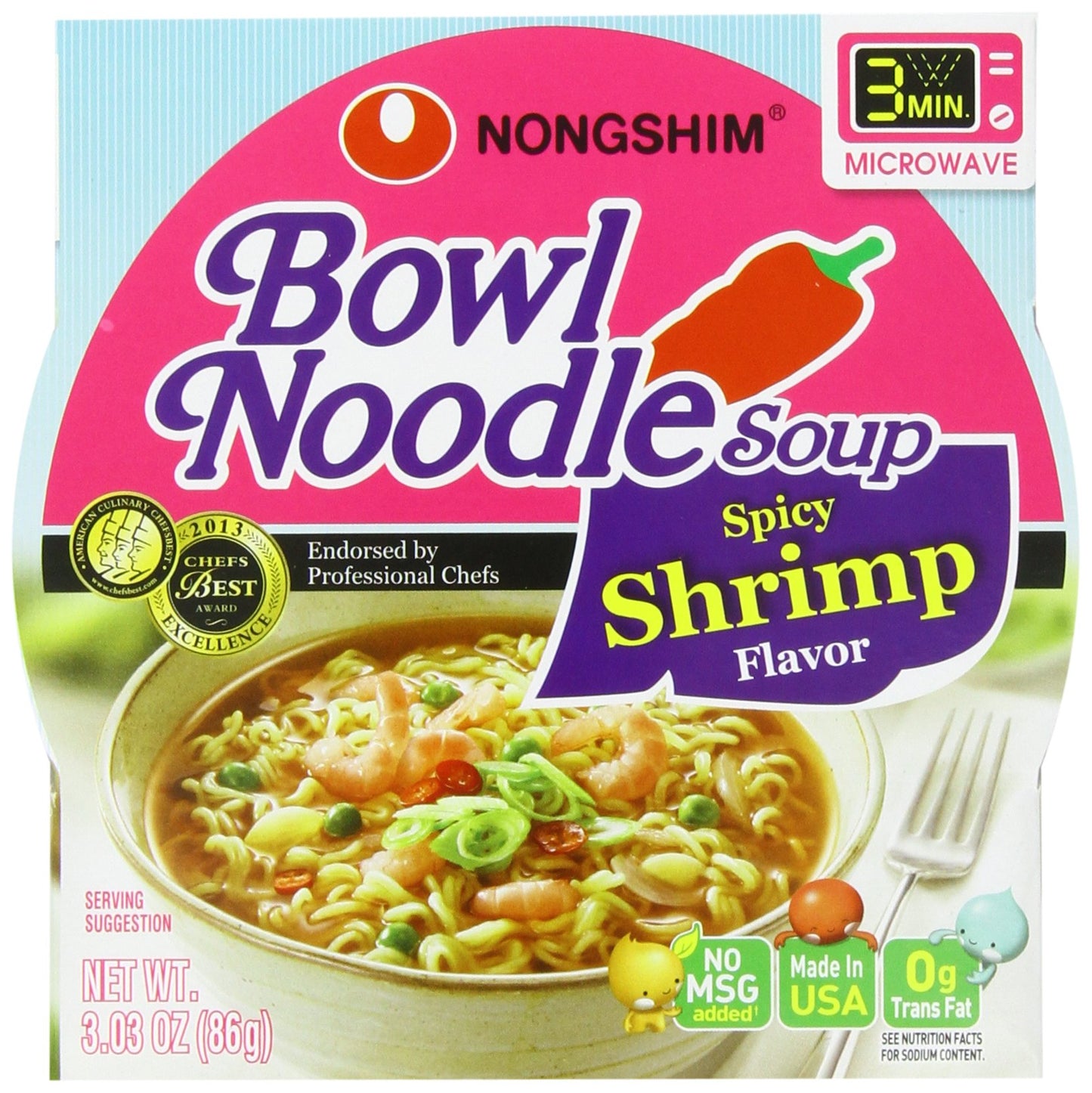 Nong Shim:spicy Shrimp
