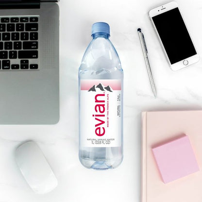 Evian Spring Water, 1l, Bottle