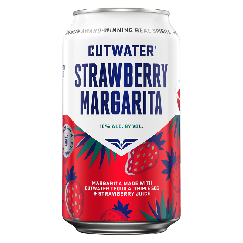 Cut Water Straw Margarita 4 Pk 12oz