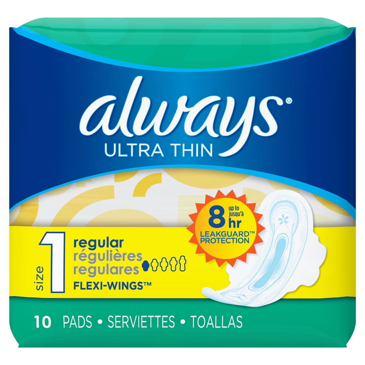 Always Pads Ultra Thin Flexi-wings Regular