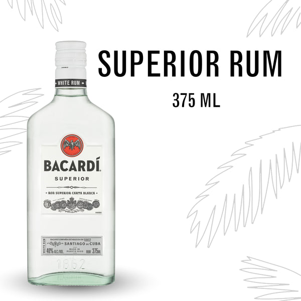 Bacardi Superior Puerto Rican Rum 375 Ml