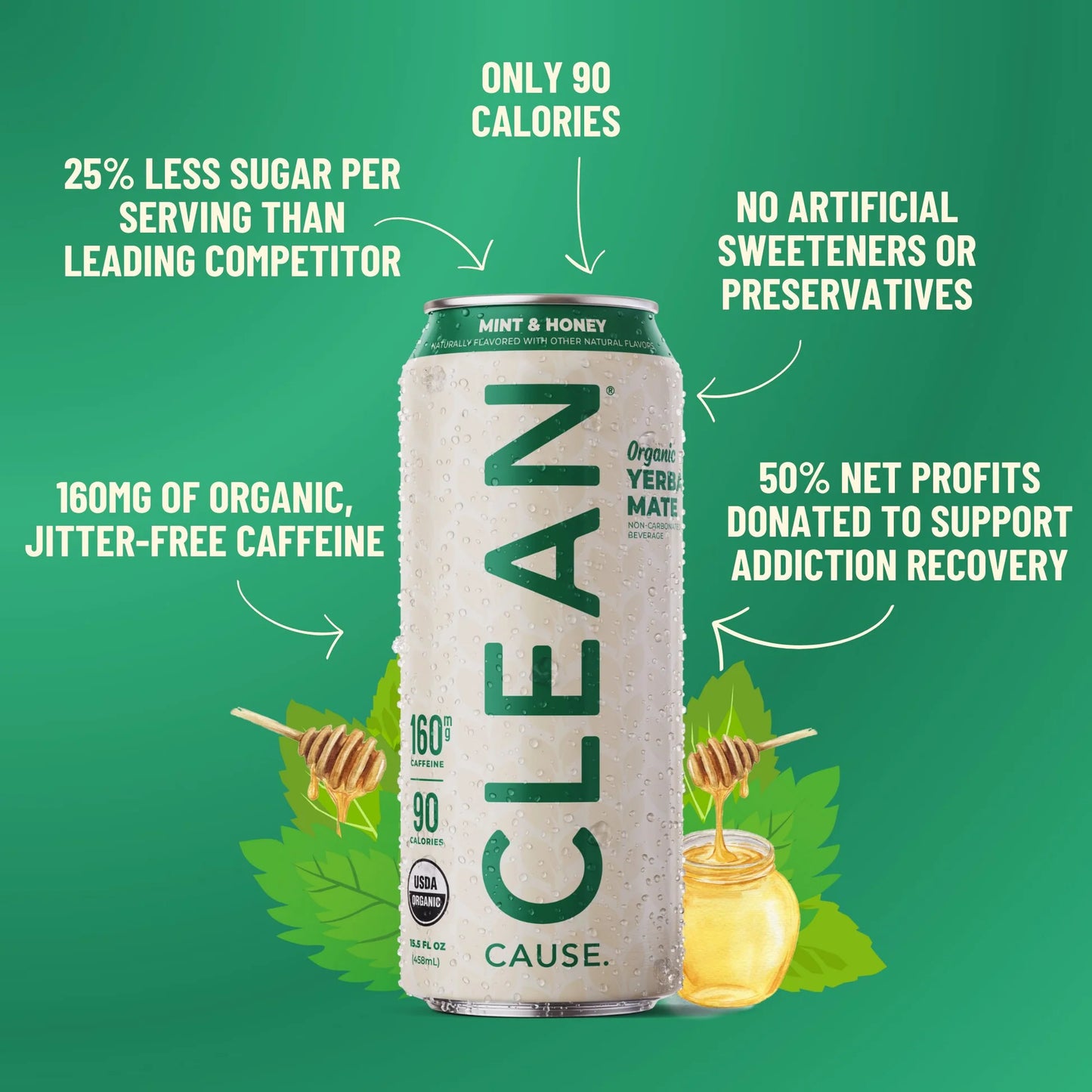 Clean Yerba Mate Mint & Honey