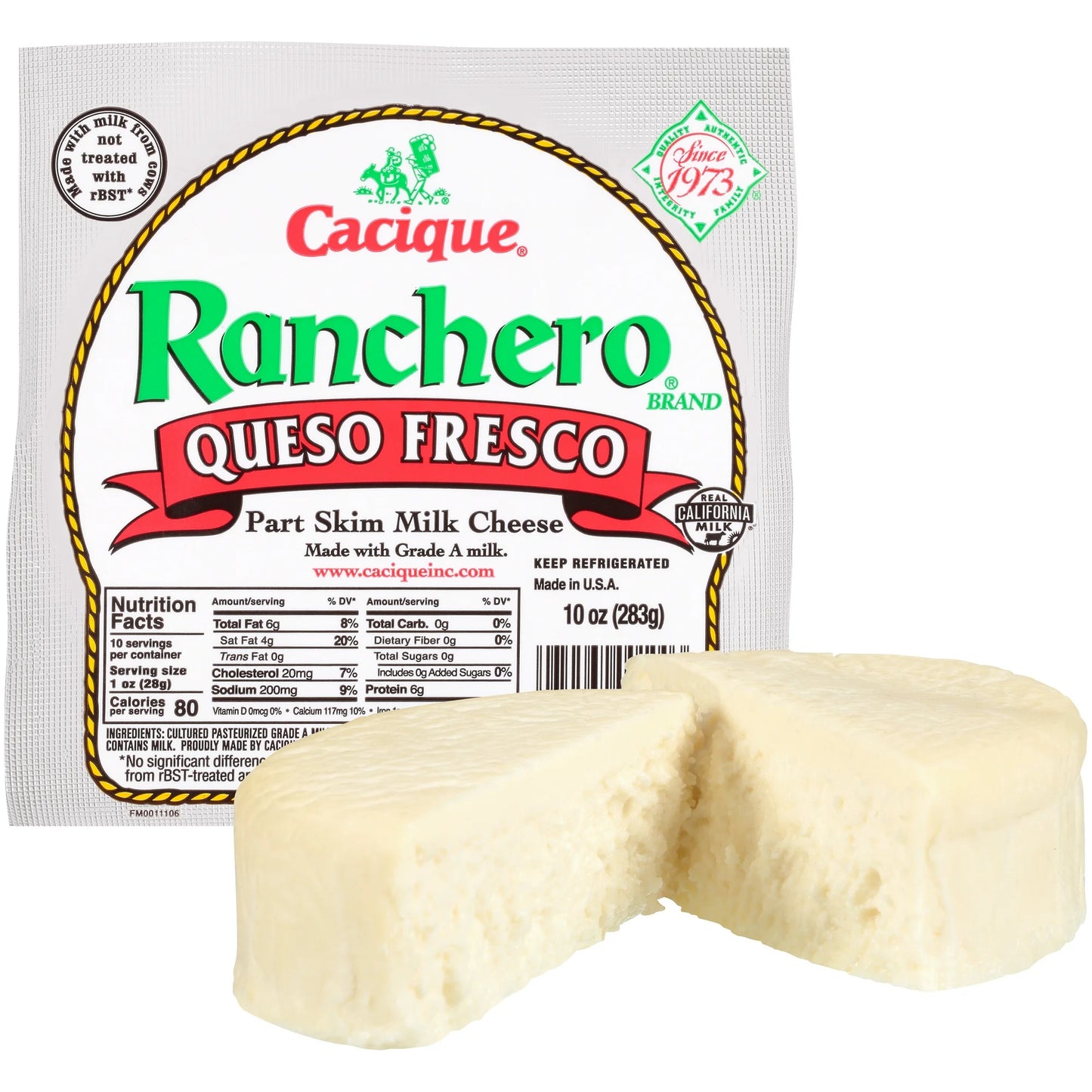 Cacique:part Skim Milk Cheese, Ranchero Queso Fresco