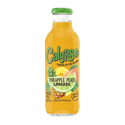 Calypso Pineapple Peach Limeade , 16 Fl Oz Bottle