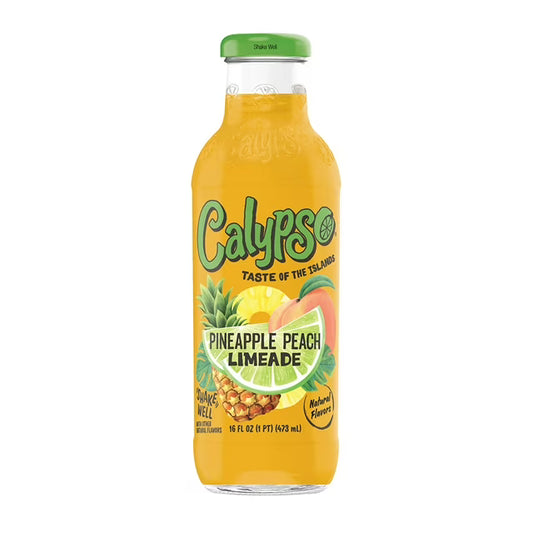 Calypso Pineapple Peach Limeade , 16 Fl Oz Bottle