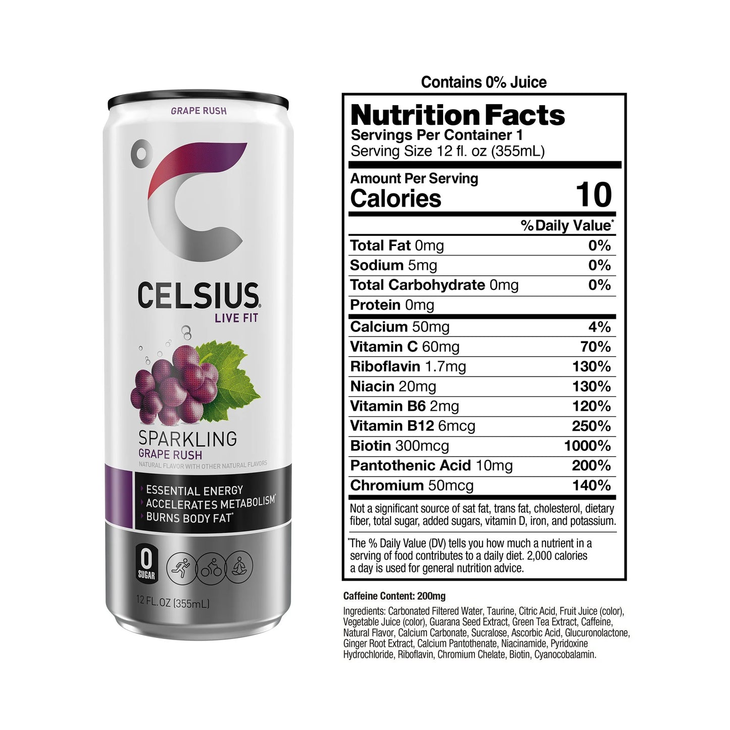 Celsius Sparkling Grape Rush