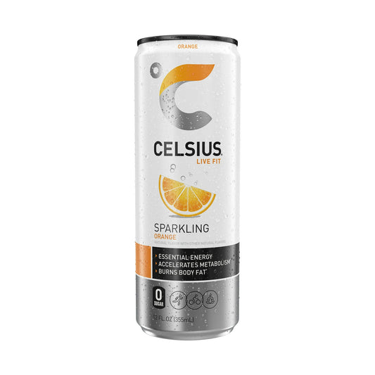 Celsius Sparkling Orange 12 Oz Can