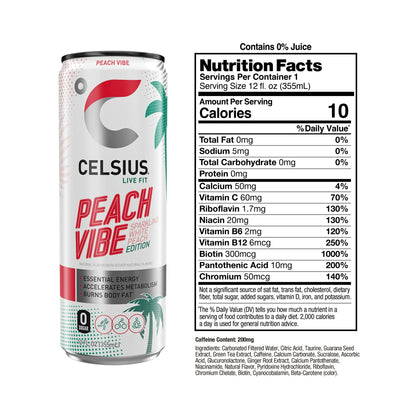 Celsius Peach Vibe