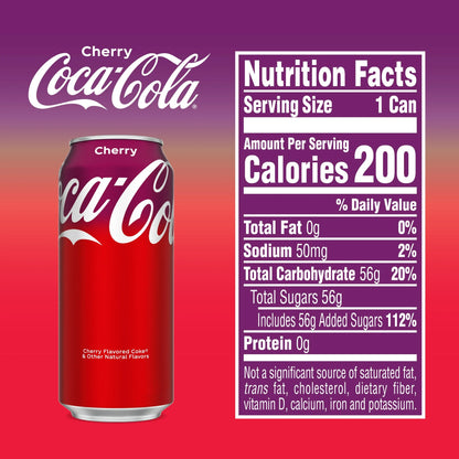 Cherry Coke Can 16oz