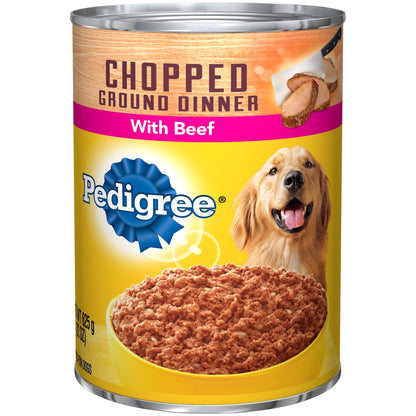 Pedigree Meaty Ground Dinner w/Chopped Beef 22oz