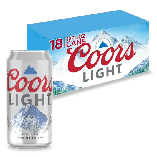 Coors Light, 18 PACK, 12 OZ, Can