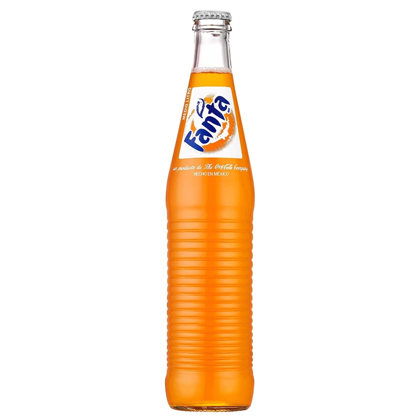 Fanta Orange Medio Litro Glass Bottle