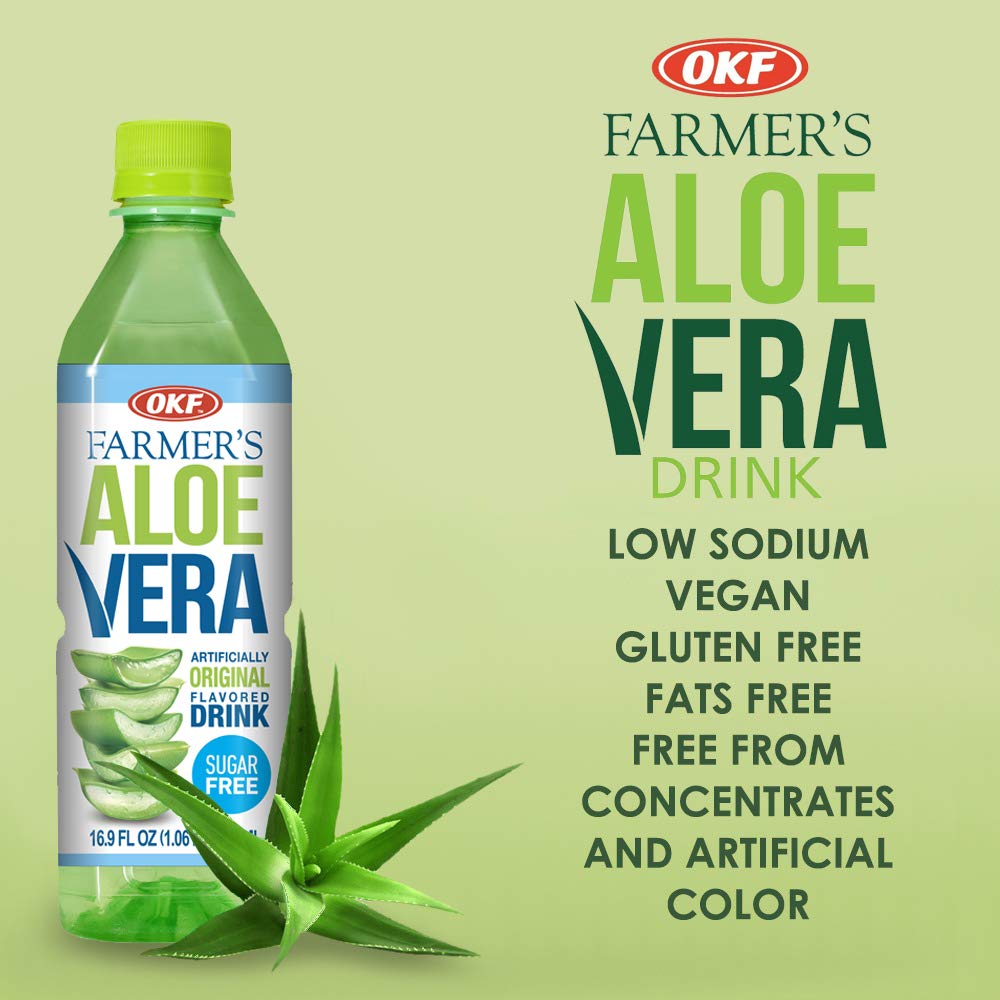 Farmer\'s Aloe Vera Drink 16.9 Oz Original Flavor