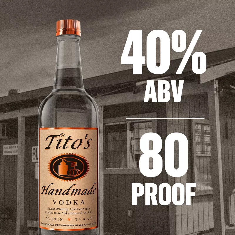 Tito's Handmade, Vodka, 375 Ml